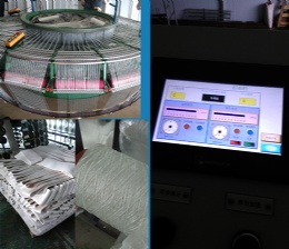 computerize large diameter layflat hose jacket weaving circular loom